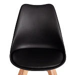 Стул TULIP (mod. 73-1), дерево/пластик/экокожа, 47,5x55x80 см, Черный (Black) | изображение 5