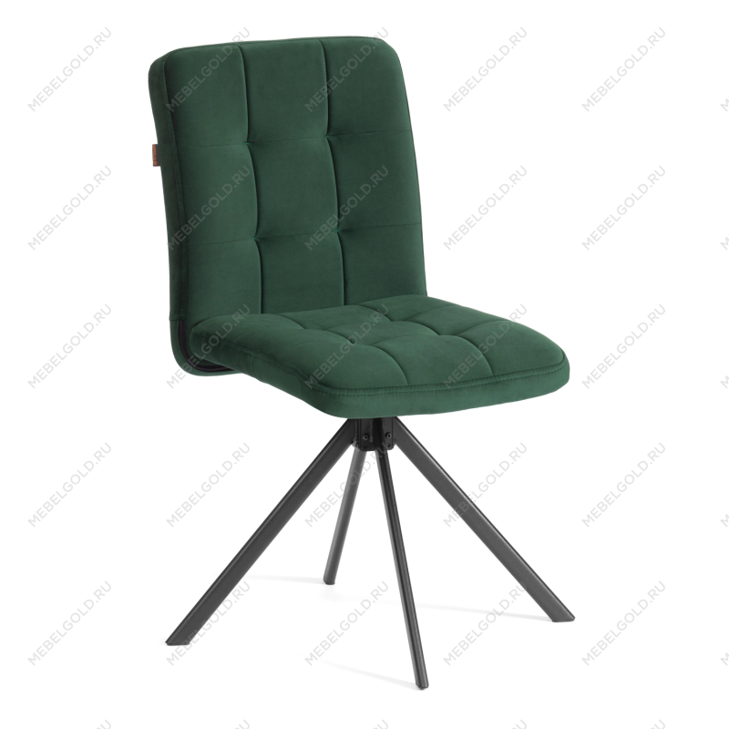 Стул обеденный Medeo, поворотный механизм 360, велюр, Deep Forest (изумруд)