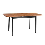 Стол Соната Люкс раздвижной/Sonata Lux extension table, массив сосны, антик/чёрный, 120-(150)х75х75 см | изображение 4