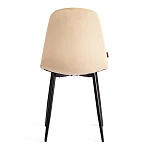 Стул BREEZE (mod. JSC-58), Велюр/металл, 44 х 53 х 86 см, sandy (песочный) HLR6 / черный | изображение 3
