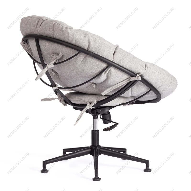 Кресло CLOUDE, рогожка/металл, 97х98х90-96см, серо-бежевый, 3M 16/2 | изображение 3