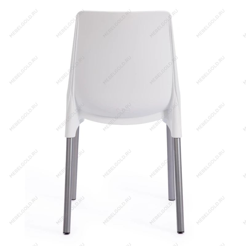 Стул GENIUS (mod 75), металл/пластик, 46x56x84cм, белый/ножки хром | изображение 3