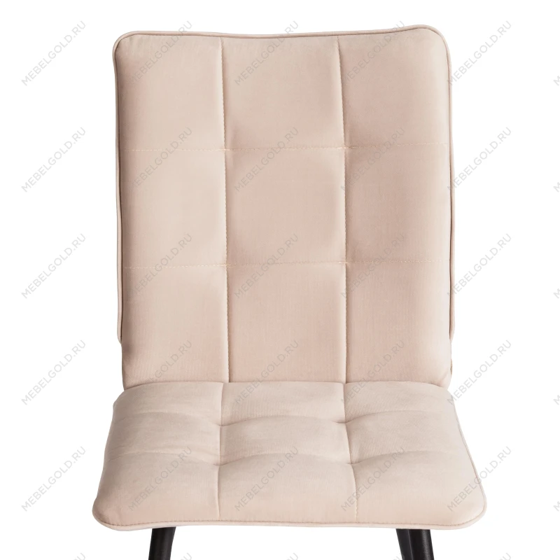 Стул обеденный Bari, LT, велюр, бежевый/черный, 7, 41х55х89 см | изображение 5