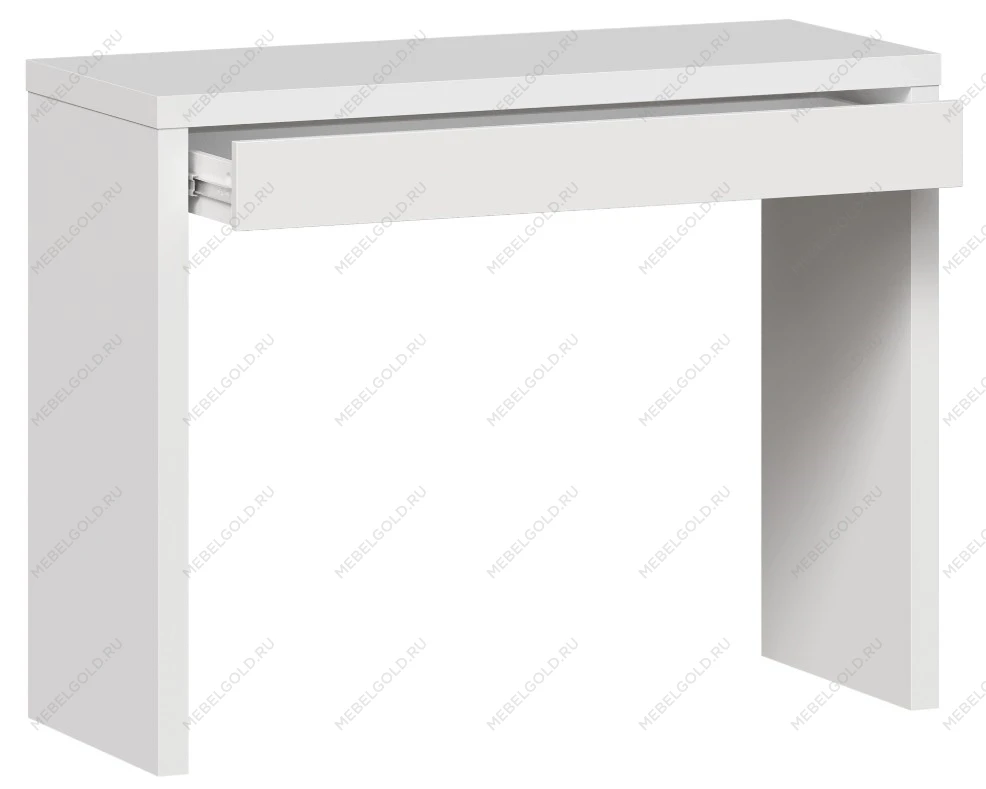 Стол туалетный Энкель с ящиком, 100x78х40 см, белый