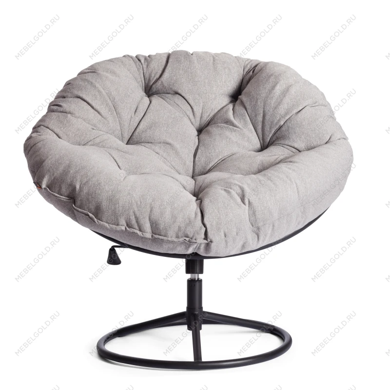 Кресло CLOUDE HOME, рогожка/металл, 97х98х90-96см, серо-бежевый, 3M 16/2 | изображение 5