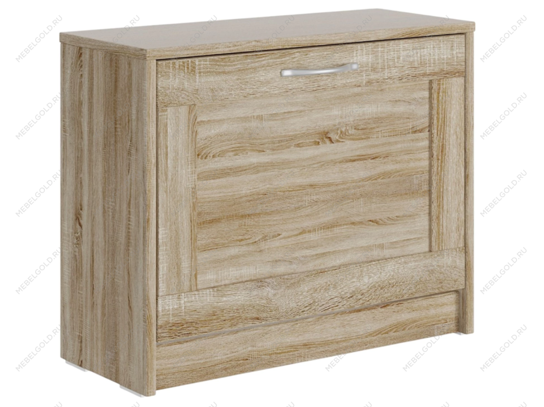 Обувница Сириус с 1 откидным ящиком, 60 х 25 х 49 см, ЛДСП, дуб сонома