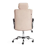 Кресло OXFORD хром, флок, бежевый, 7 | изображение 3