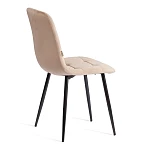 Стул CHILLY (mod. JSC-220), Велюр/металл, 44,5х52,5х88 см, Beige (бежевый) HLR8 / черный | изображение 2