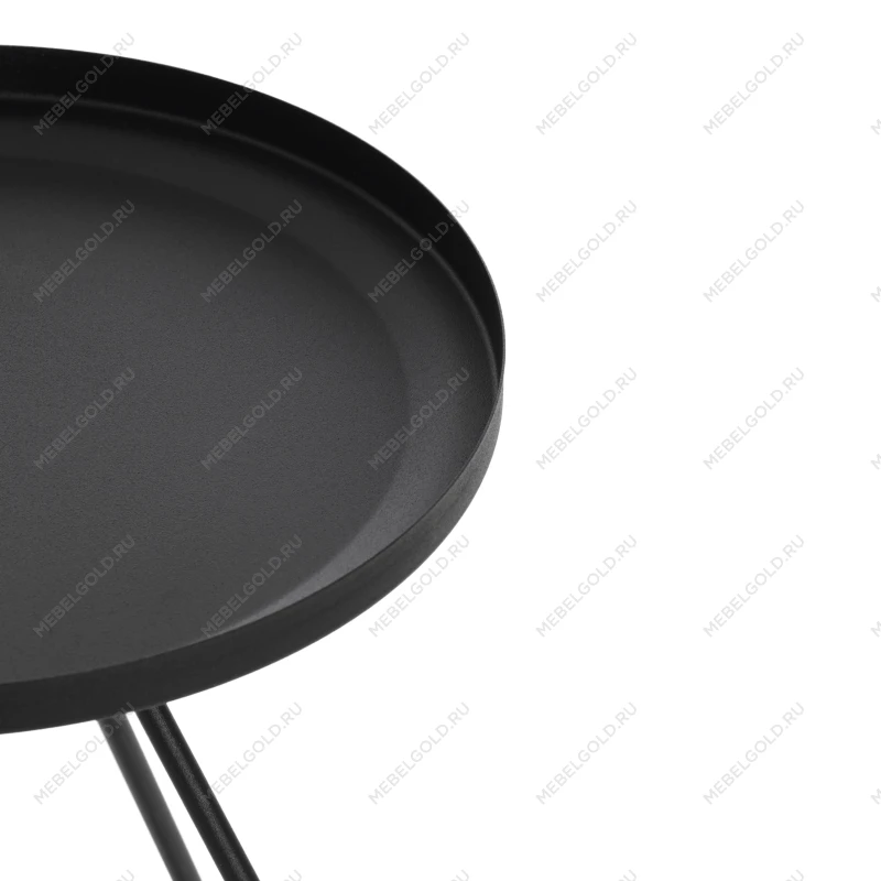 Столик журнальный GLAND, металл, 40*40*45см, черный | изображение 3