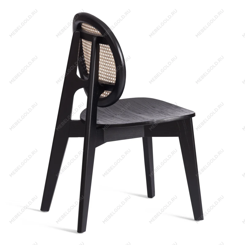 Стул FENRIR, дерево вяз, 42х45х85 см, черный | изображение 2