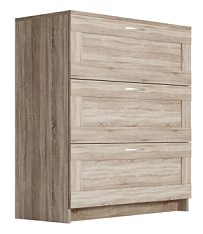 Комод Сириус, 3 ящика, 78х41х94 см, дуб сонома