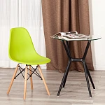 Стул CINDY (EAMES) (mod. 1801), дерево бук/металл/сиденье пластик, 45x51x82 см, Olive (оливковый) | изображение 8