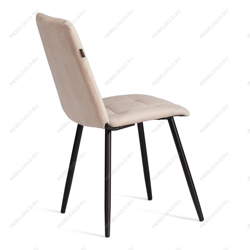 Стул обеденный Asti, велюр, молочный/черный, (Porsche 2) | изображение 2
