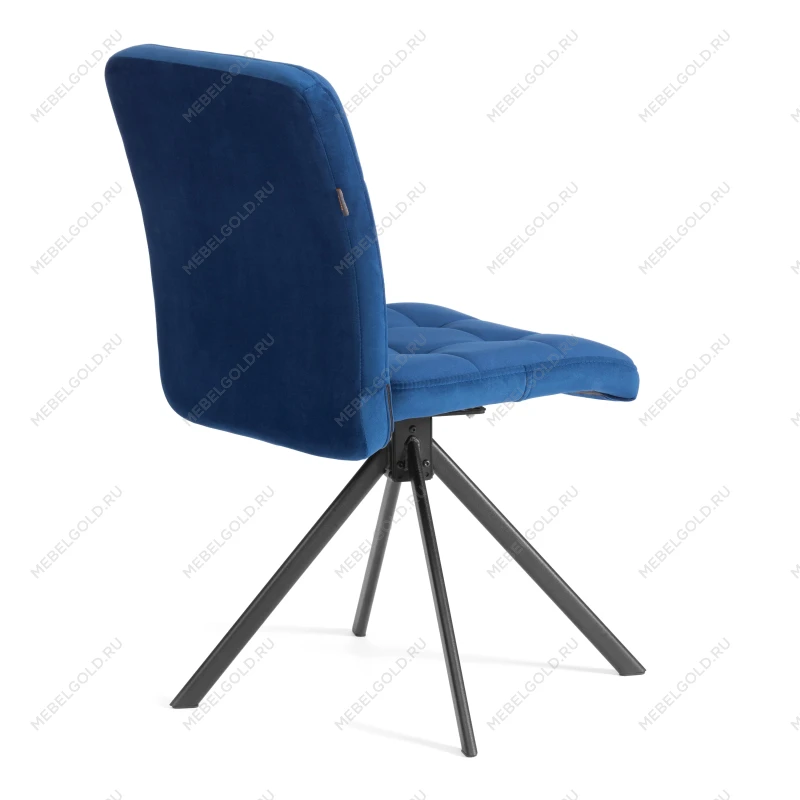 Стул обеденный Medeo, поворотный механизм 360, велюр, Blue (синий) | изображение 2