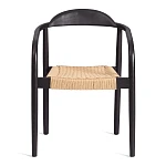 Стул MIDGARD, дерево вяз/бечевка, черный, 50х51х78,5 см | изображение 4