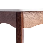 Стол CATERINA, бук, мдф, 100+30x70x75, коричневый, белый | изображение 10