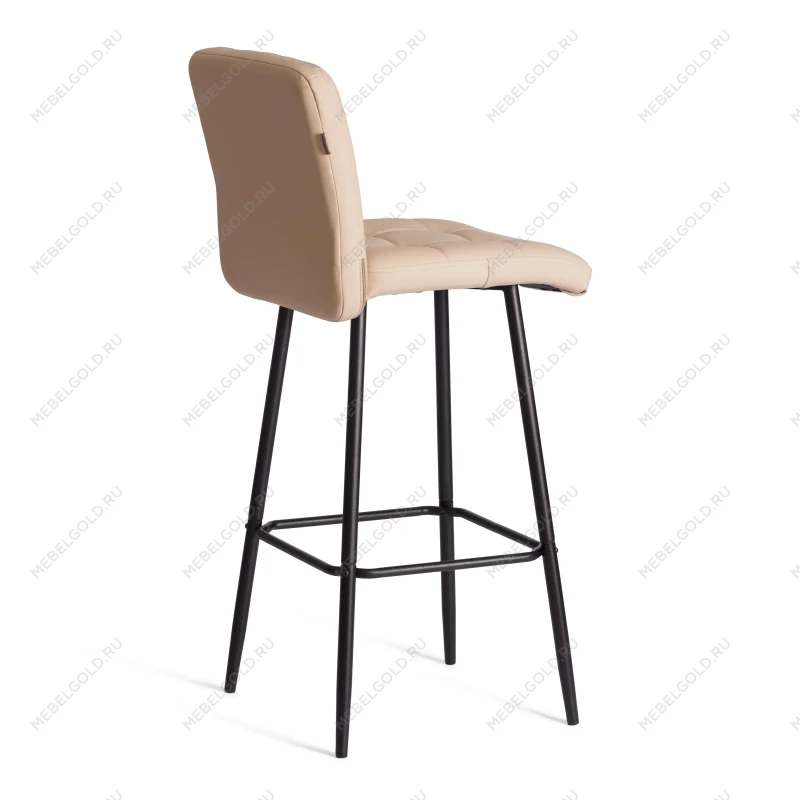 Барный стул Medeo/Медео, экокожа, бежевый, 45х56х113 см | изображение 3