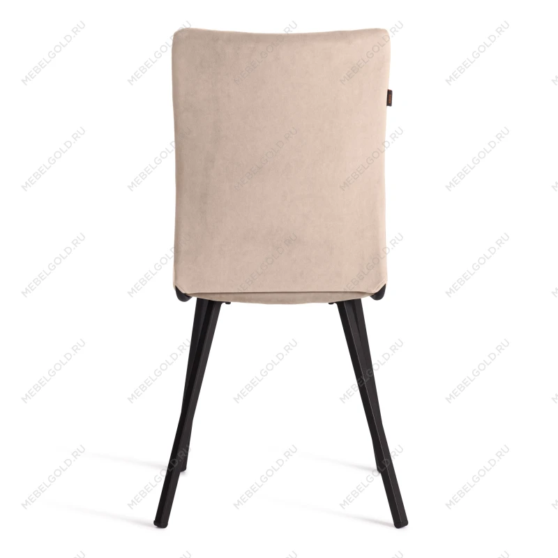 Стул обеденный La Rousse, NEW, велюр, бежевый/черный, 7, 45х55х93 см | изображение 4