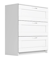 Комод Сириус, 3 ящика, 78х41х94 см, белый