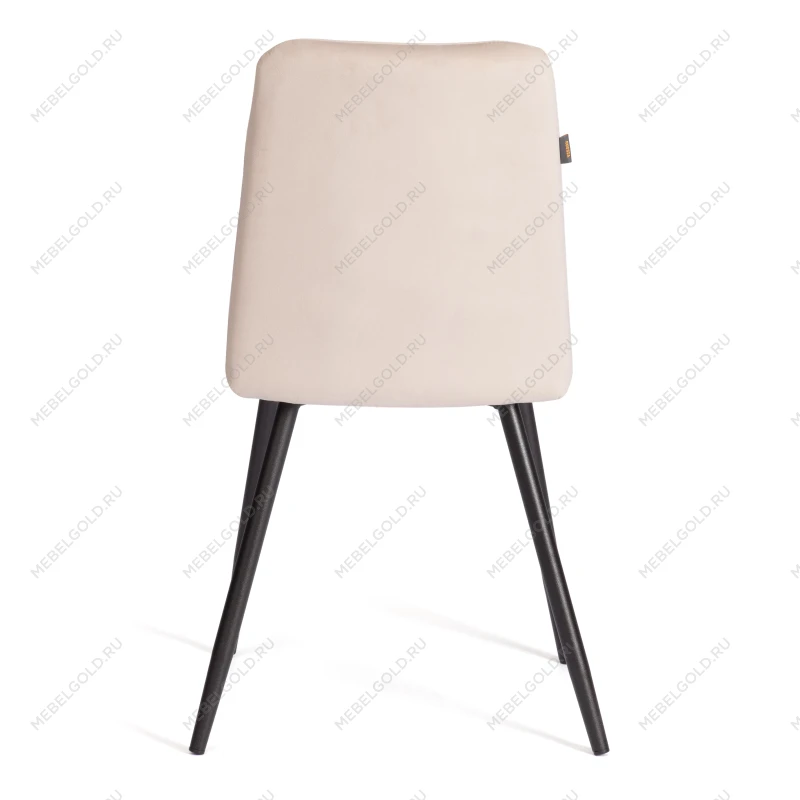 Стул обеденный Asti, TREND, велюр, бежевый/черный, 7, 50х55х93 | изображение 3