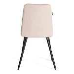 Стул обеденный Asti, TREND, велюр, бежевый/черный, 7, 50х55х93 | изображение 3