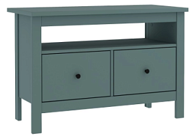 Тумба Сага, 2 ящика, 91х42х63 см, темно-бирюзовая