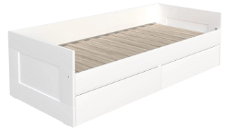 Балашиха - Кровать раздвижная Сириус, с ящиками, 80х200/160х200 см, белая