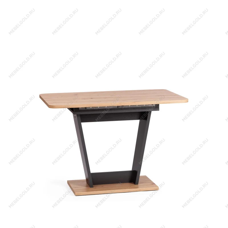 Стол обеденный FOX раздвижной, ЛДСП, 68.6x110-145x75 см, Дуб артисан/Графит | изображение 3