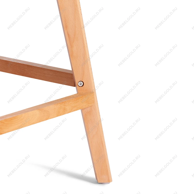 Стул барный TULIP BAR (mod. C1014H-1)/1 шт. в упаковке, пластик/дерево, 42 х 47,5 х 104 см, Black (Черный) 3010/ натуральный | изображение 9