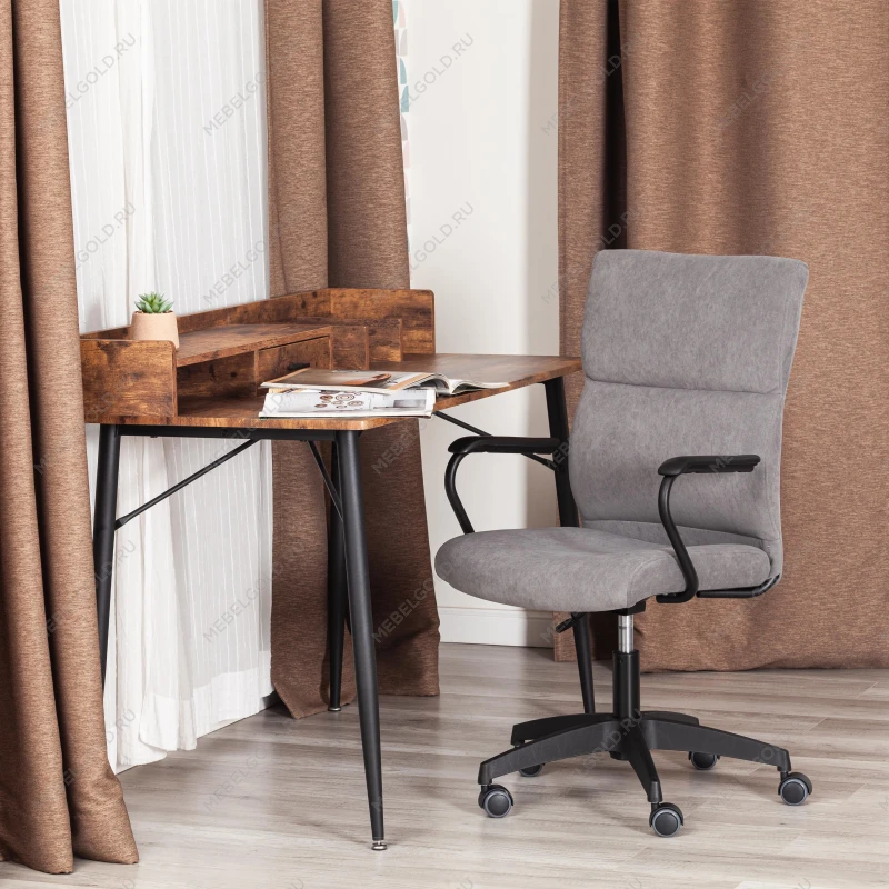 Кресло BENEFIT, флок, серый, 29 | изображение 11