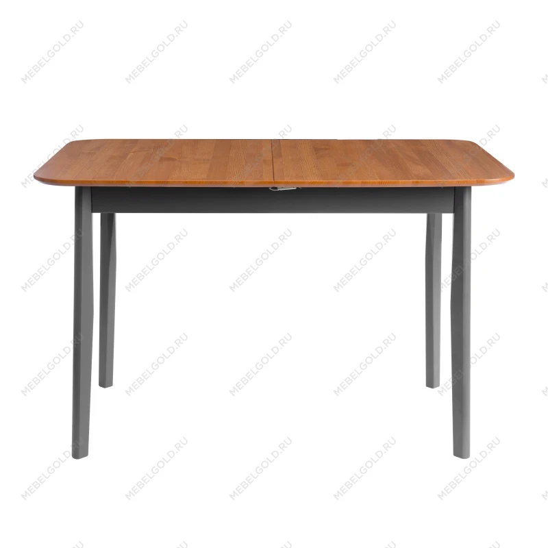 Стол Соната Люкс раздвижной/Sonata Lux extension table, массив сосны, антик /графит, 120-(150)х75х75 см | изображение 5
