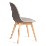Стул CINDY SOFT (mod. C1021F1-1), велюр/дерево бук, 55 х 48 х 83 см, Светло-серый HLR39 / натуральный | изображение 2