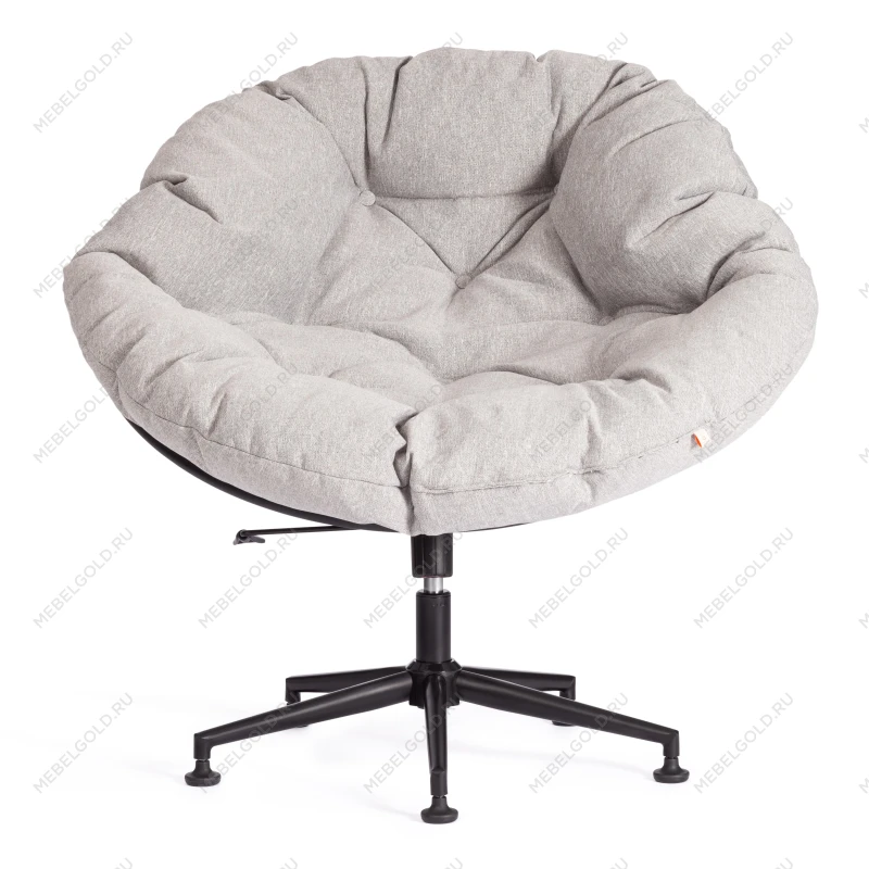 Кресло CLOUDE, рогожка/металл, 97х98х90-96см, серо-бежевый, 3M 16/2 | изображение 5