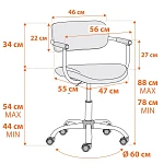 Компьютерное кресло BEST, ткань, Dark-grey (тёмно-cерый) | изображение 12