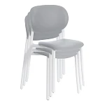 Стул ADORE (mod. XRB-1025), пластик, серый / белый (grey / white), 41 х 53 х 81,5 см | изображение 11