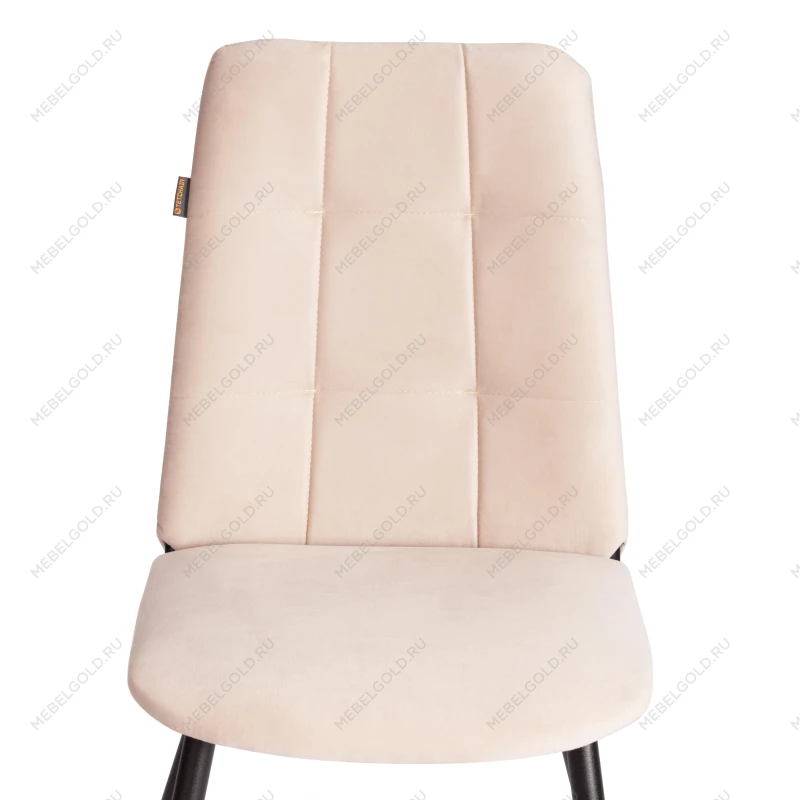Стул обеденный Asti, TREND, велюр, бежевый/черный, 7, 50х55х93 | изображение 5