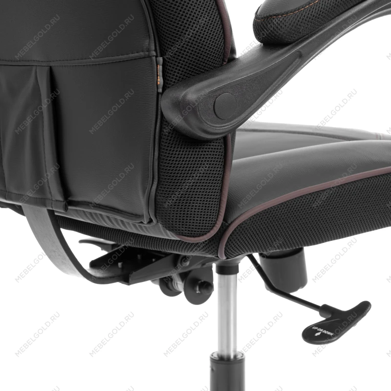 Кресло Arena metalBL, кож/зам, черный/черный карбон, 36-6/карбон черный | изображение 12