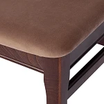 Стул DOLCE мягкое сидение, бук, 40х46х100см, Tobacco, велюр, Tenerife mocca | изображение 6