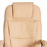 Кресло BERGAMO хром (22), кож/зам, бежевый, 36-34 | изображение 6