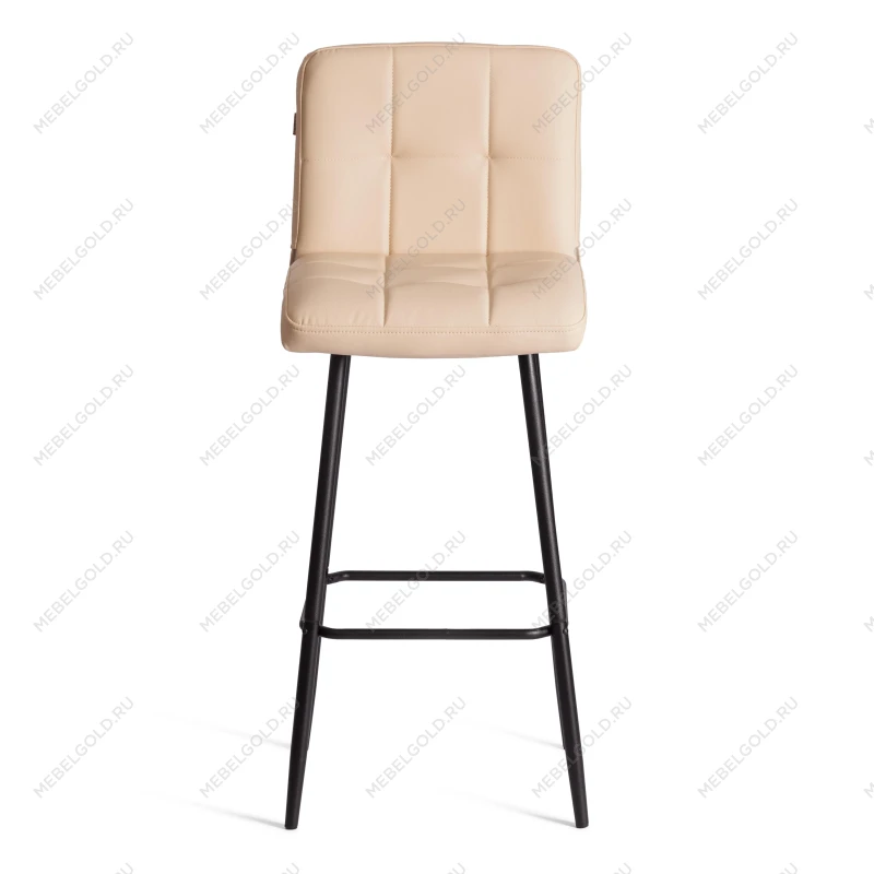 Барный стул Medeo/Медео, экокожа, бежевый, 45х56х113 см | изображение 4