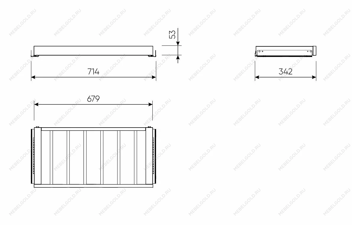 Брючница выдвижная МАКС 75х36 белая | изображение 1
