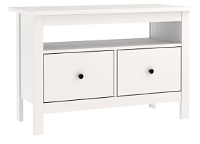 Тумба Сага, 2 ящика, 91х42х63 см, белая