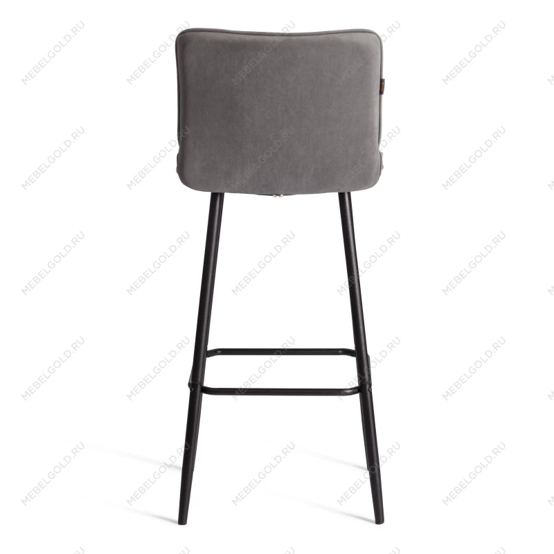 Барный стул Bari/Бари, велюр, серый, 29, 45х56х110 см | изображение 3