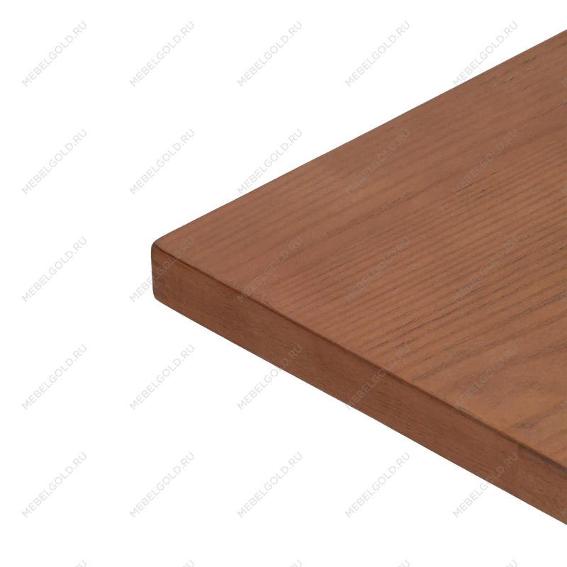 Стол RAGNAROK, дерево вяз/железная опора, 70х70х76 см, груша №3/черная опора | изображение 3