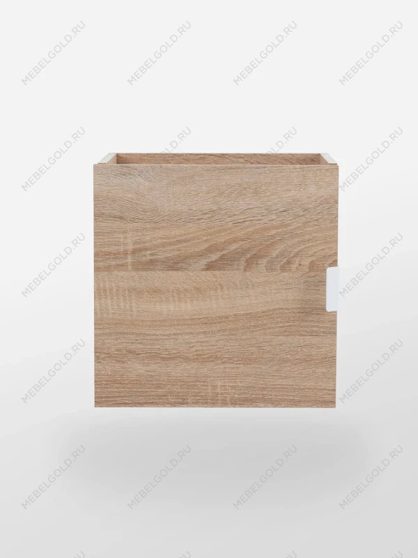 Модуль с дверцей для стеллажа ФОРА, ручка металл, 33х33х37, дуб беленый