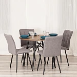 Стул обеденный Bari, LT, флок, серый/черный, 29, 41х55х89 см | изображение 10