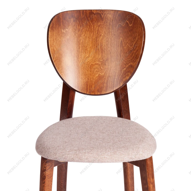 Стул DIAMANTE мягкое сидение, бук, 42x42x85см, коричневый, ткань wool caramel, бежевый | изображение 5