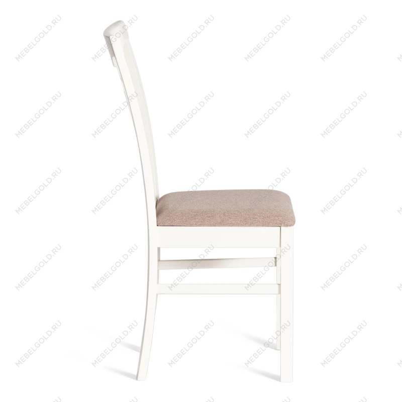 Стул - Гермес/Hermes, дерево гевея, 43х49х94см, Ivory white, ткань серая (TM-164) | изображение 1
