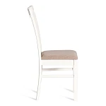Стул - Гермес/Hermes, дерево гевея, 43х49х94см, Ivory white, ткань серая (TM-164) | изображение 1