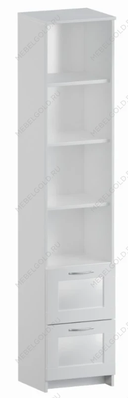 Стеллаж Сириус, 2 ящика, 39х35х190 см, белый